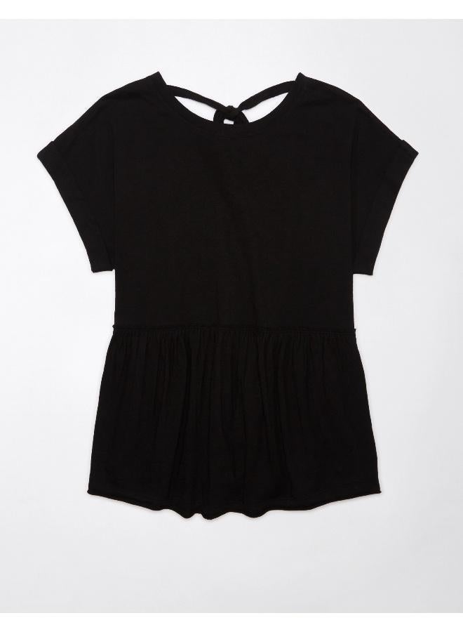 American Eagle Casual Oversized Tie T-Shirt - Image 3