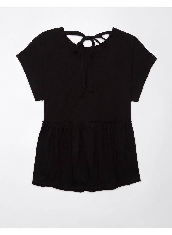 American Eagle Casual Oversized Tie T-Shirt - Image 2
