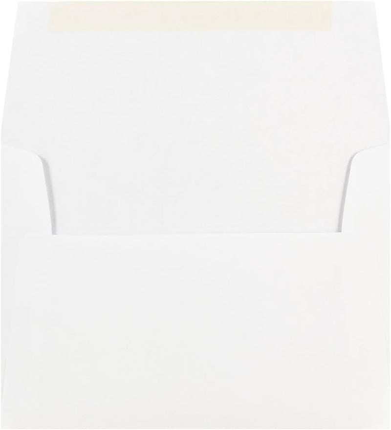 JAM Paper A7 Invitation Envelopes - 5 1/4 x 7 1/4 - White - 50/Pack - Image 2