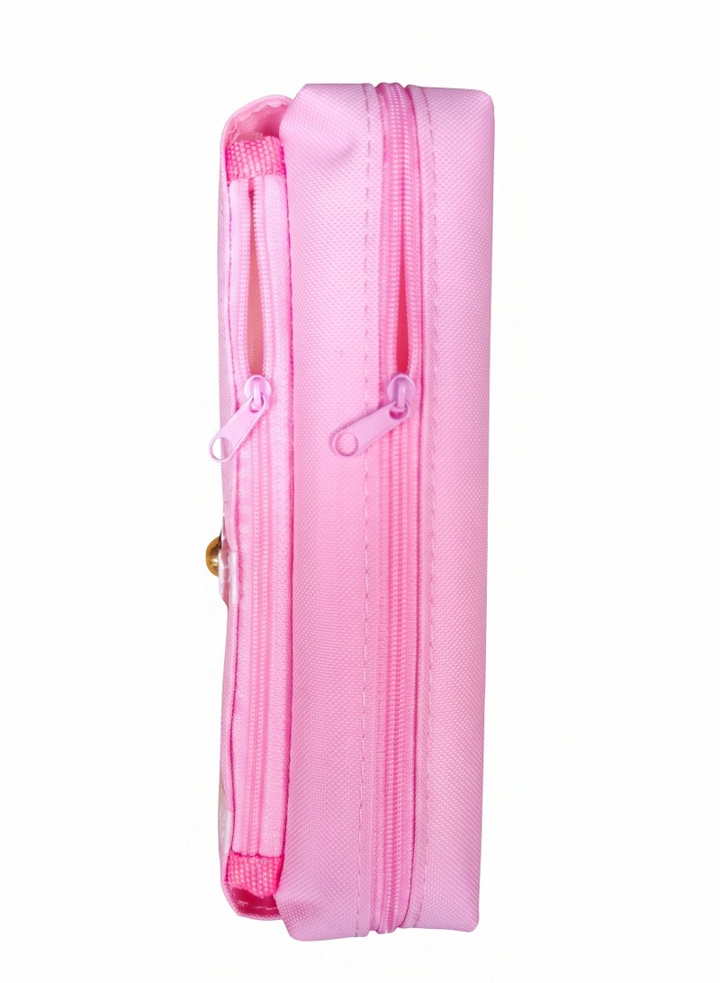 مقلمة بسحاب مزدوج بتصميم باربي مع شارة ثلاثية الأبعاد HA-6816 - Image 2