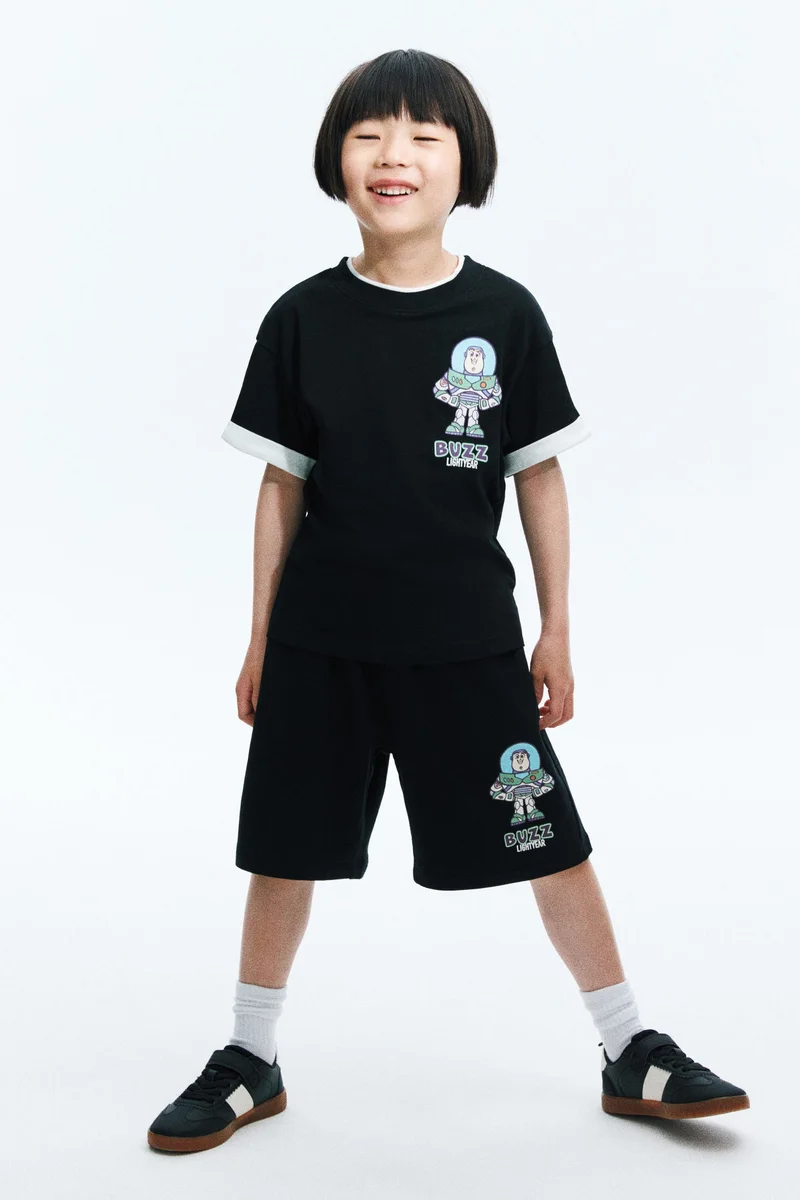 H&M Print-motif sweatshorts