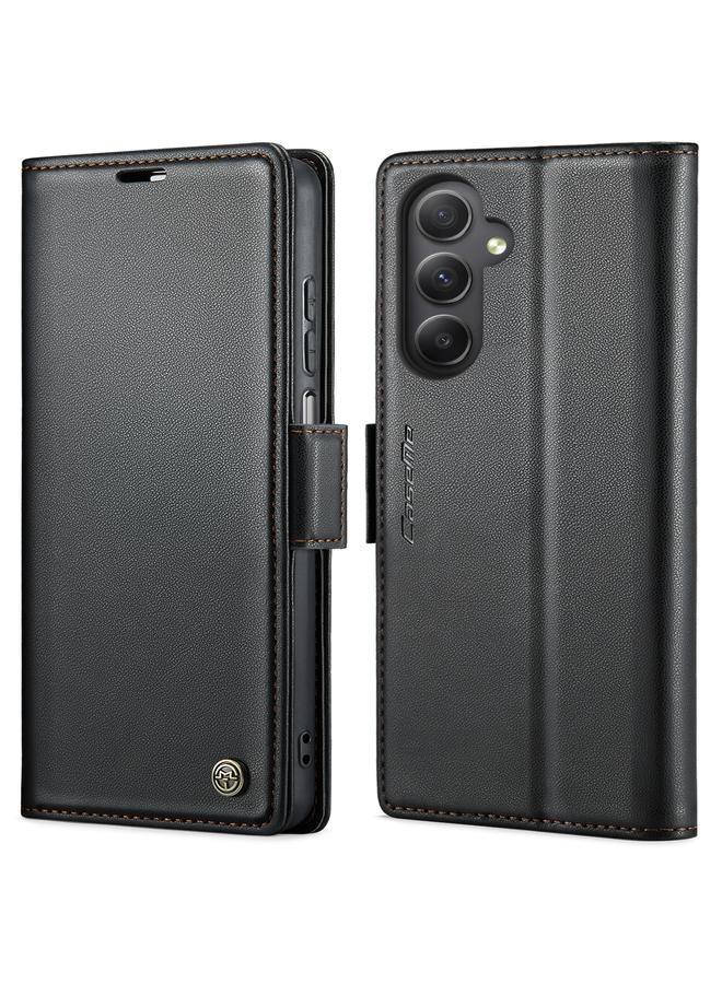 Case For Samsung Galaxy A34 5G 023 Butterfly Buckle Litchi Texture RFID Anti-theft Leather Phone Case