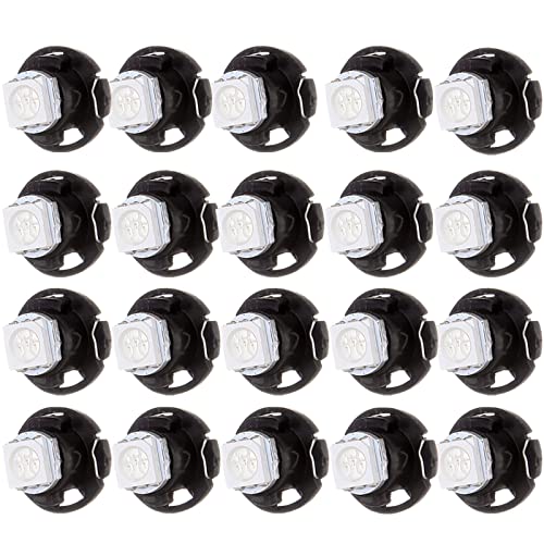 cciyu T5 Neo Wedge Light 5050 SMD Instrument Panel Gauge Cluster Dashboard LED Bulb,20 Pack Super Blue - Image 1