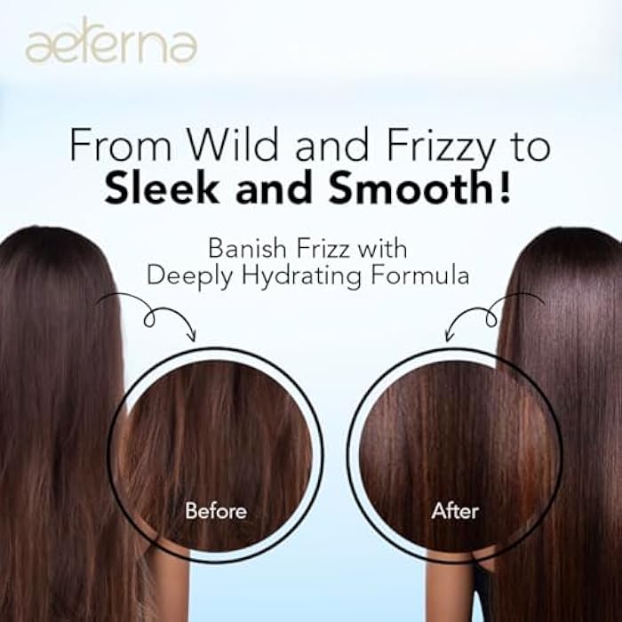 AETERNAL Aeterna AQUA Hydrating Anti-Frizz Shampoo – Color-Safe, Sulfate-Free – With Aloe Vera, Almond & Linseed Oil for Smooth, Strong & Healthy Hair – 250ml - Image 2