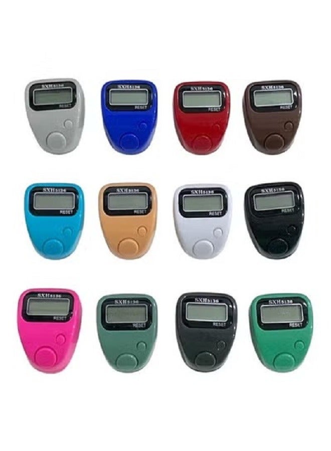 Digital Electronic Finger Counter Set, 12 Pieces, Multicolor  - Image 2