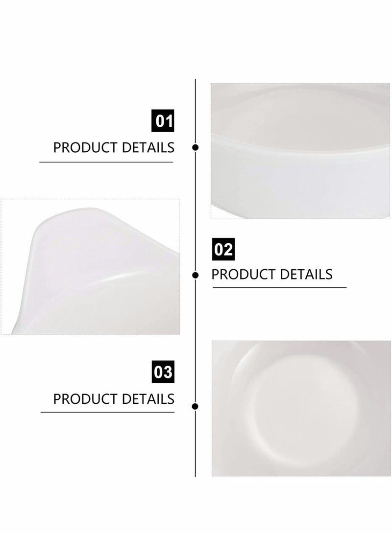 SOLARAE 4Pcs Sauce Dish Dip Bowls, Round Seasoning Dishes with Handle, Sushi Dipping Bowl Saucers Bowl Mini Appetizer Plates - Image 4