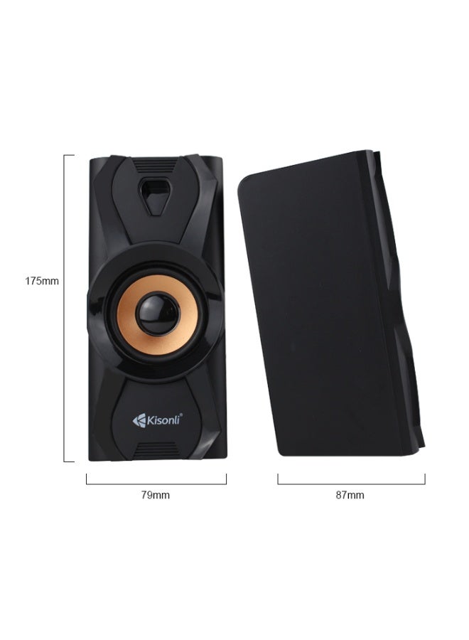 Kisonli U-9003 Computer Speakers Desktop Disco Speakers Sets for Pc - Image 3