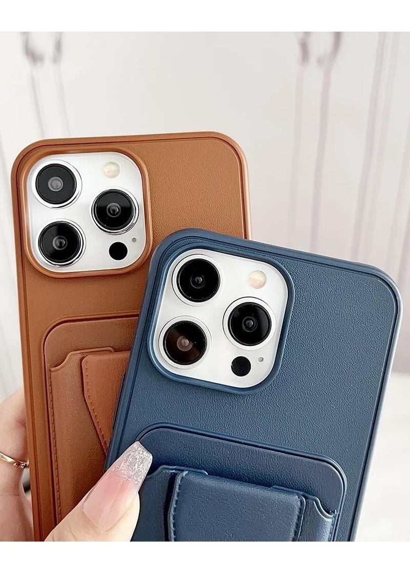 BORTONY - iPhone 16 Pro Max Case with Card Holder Magnetic Kickstand PU Leather Shockproof Protective Cover for iPhone 16 Pro Max 6.9 Inch - Image 1