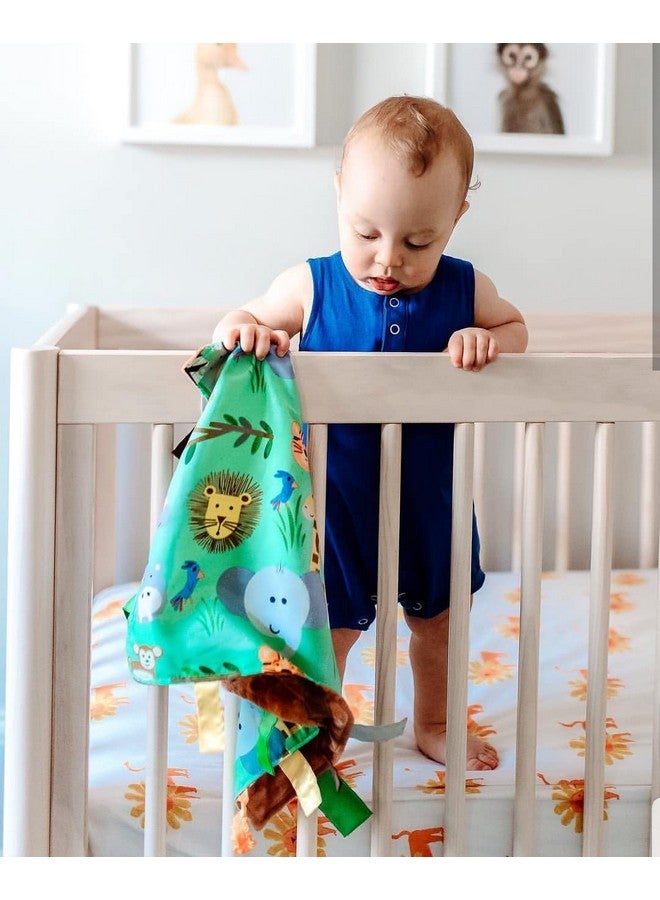 The Learning Lovey Tag Toy Baby Jungle Safari Zoo Animal Adventure Security Soother Comfort Toy: 18”X14” - Image 4