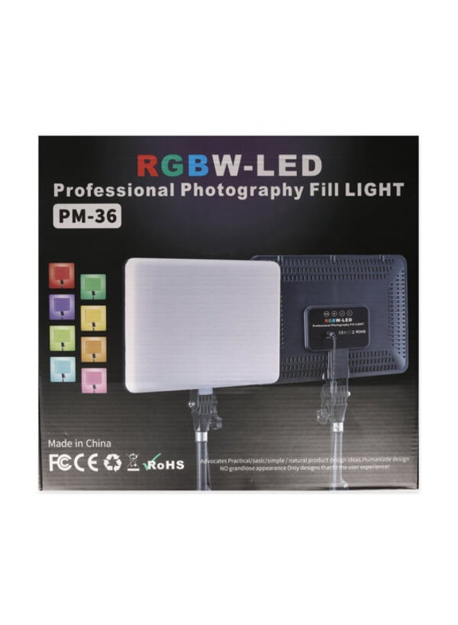 RGBW-LED PM-36 Professional Photography Fill Light with RGB LED Projector, Remote, Touch Option, Power Adapter, Bluetooth Connectivity - Image 3