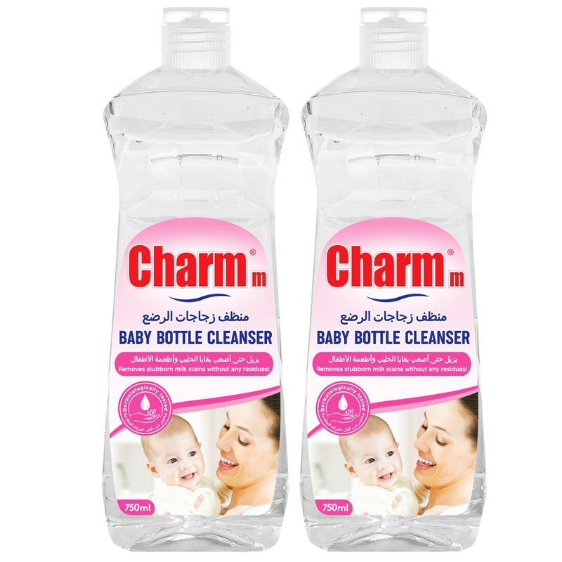 Charmm Baby Bottle And Toy Cleanser - 750ml, Pack of 2 - Image 1