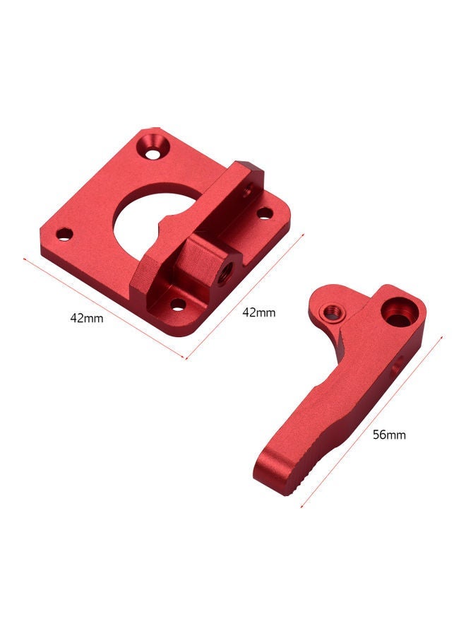 NIBEMINENT Aluminum Alloy Block Right Hand Filament For Creality Ender 3/CR-10/CR-10S/CR-10 S4/CR-10 S5 3D Printer Red  - Image 4