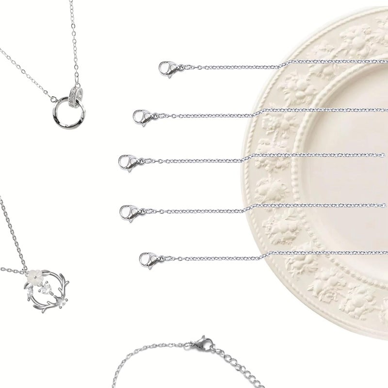 ZoiNavyer 30 Pack Necklace Chains Bulk, Silver Chain Necklace, 1.5mm Stainless Steel Necklace Chains for Jewelry Making (20 Inches) - Image 5