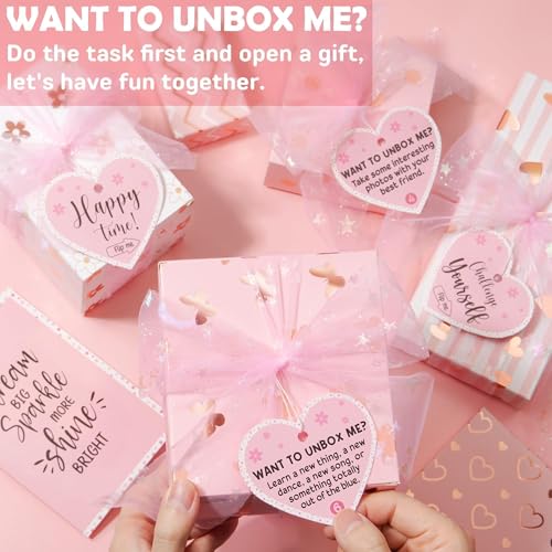 Trabuono Unicorn Gifts for Girls, 8 Wrapped Christmas Birthday Gifts Set w/Positive Affirmation Cards & Empower Challenge, Unicorn Toy Tween Teen Girl Gifts Trendy Stuff for 4 5 6 7 8 9 10 11 12 Year Old Girl - Image 3