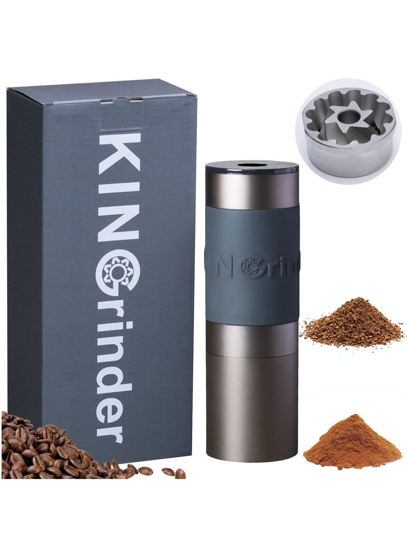 Generic - KINGrinder K2 Manual Hand Coffee Grinder with Bent Handle for French Press, Drip, Espresso with Assembly Consistency Stainless Steel Conical Burr Mill, 25g Capacity - Image 1