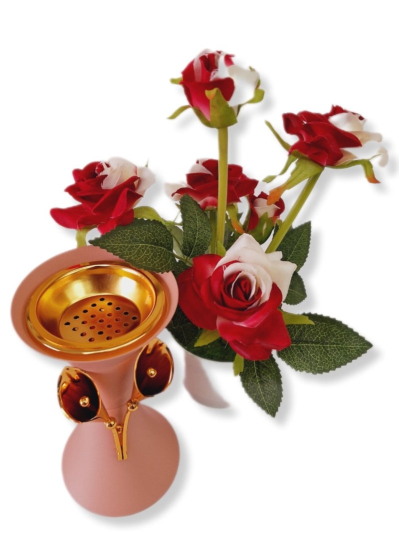 Al Zaabiah Pink Incense Burner - Image 3