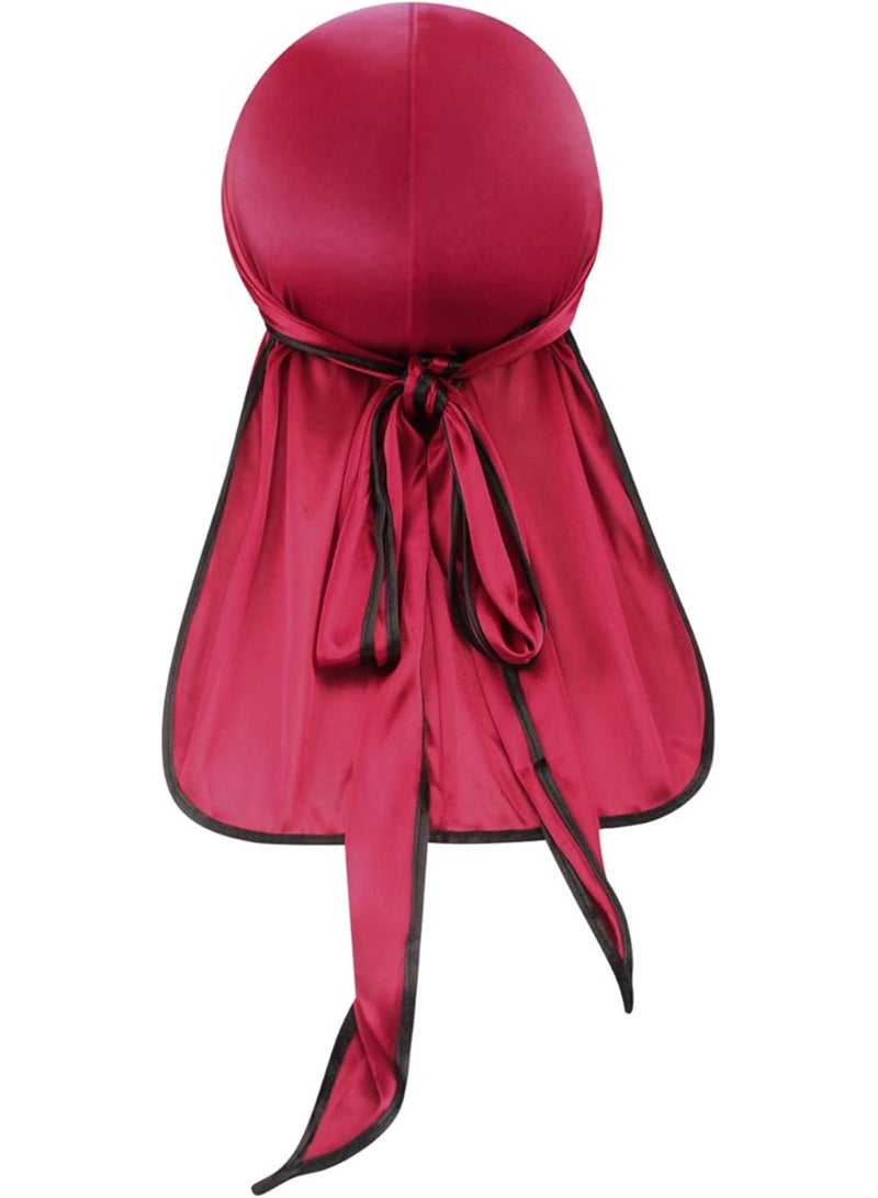 RATSAW 3 Pack Long Tail Head Wrap Waves Silky Pirate Caps - Image 5