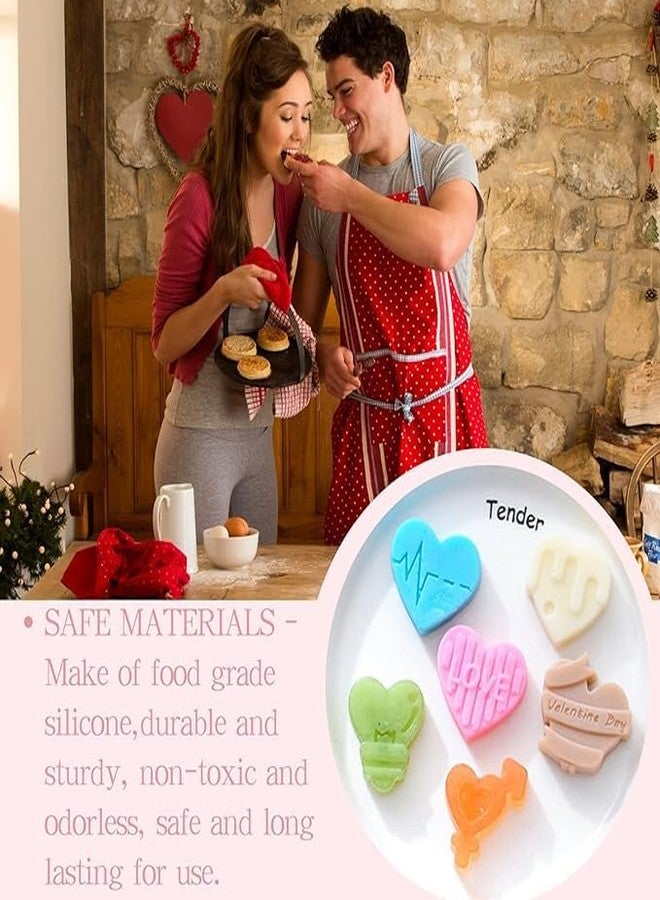 LEGACYCART Chocolate Moulds-1Pack 6-Cavity Silicone Chocolate Mold-Heart-Shaped Cake Chocolate Making Mould for Valentine's Day&Wedding&Birthday. - Image 3