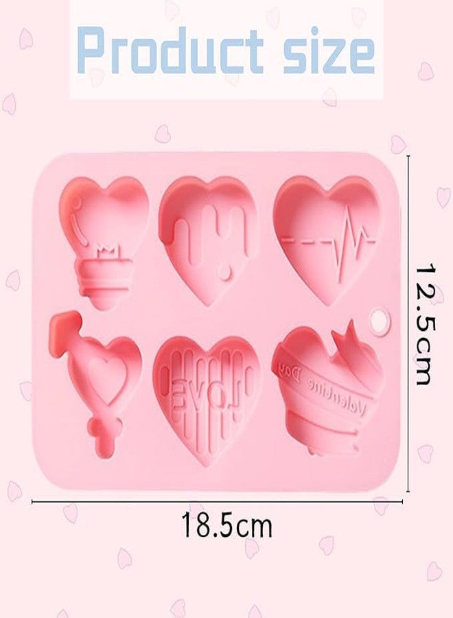 LEGACYCART Chocolate Moulds-1Pack 6-Cavity Silicone Chocolate Mold-Heart-Shaped Cake Chocolate Making Mould for Valentine's Day&Wedding&Birthday. - Image 4