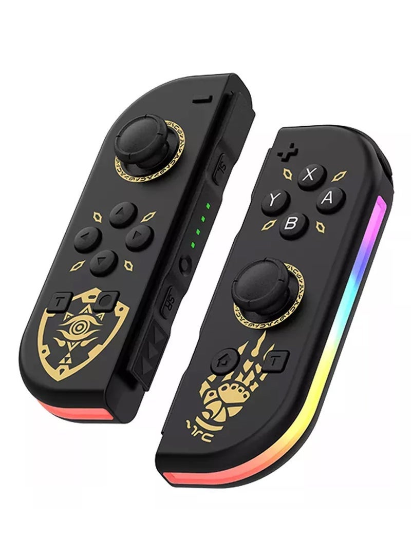 Controller for Nintendo Switch, L/R Controllers Replacement Compatible with Nintendo Switch/Lite/OLED, Joystick  with Wake-up/Screenshot/Dual Vibration/Motion Control Function With RGB light - Image 1