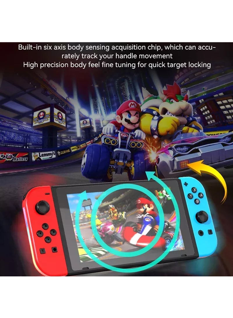 Controller for Nintendo Switch, L/R Controllers Replacement Compatible with Nintendo Switch/Lite/OLED, Joystick  with Wake-up/Screenshot/Dual Vibration/Motion Control Function With RGB light - Image 3