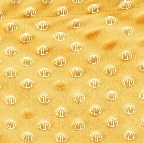 Antetek 2Yard x 62Inch Minky Dot Fabric by The Yard DIY Making Supplies Quilting Patchwork Cushions Plush Fleece Fabric Minky Fabric for Blanket, Pillow Covers, Clothing Making, Scarf,Sewing(Blue, 2 Yard) - Image 3