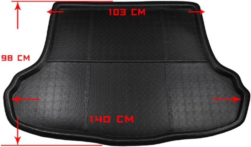 Yurefax حصيرة صندوق السيارة المقاومة للماء يوريفكس لهيونداي إيلانتر 2012-2015 - Image 2