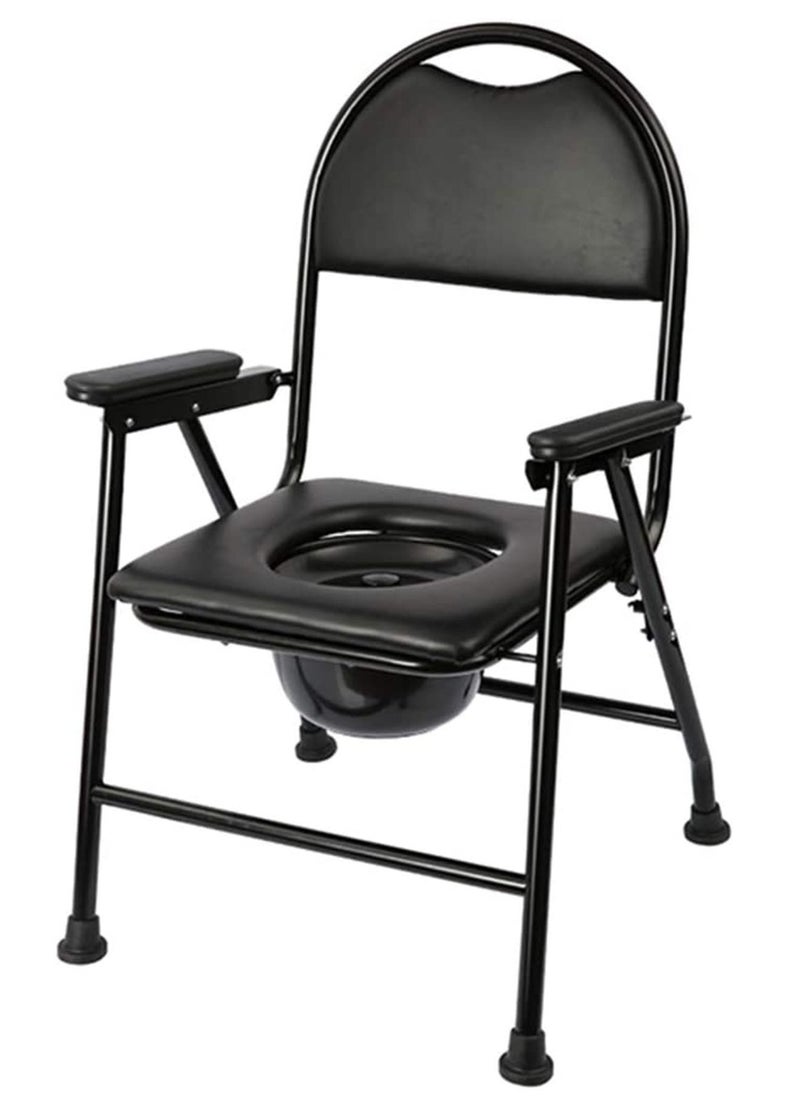 Generic - A bathroom chair for people with special needs and the elderly, with a foldable safety frame and cover - Image 1