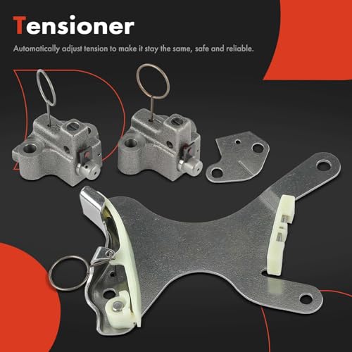 A-Premium طقم سلسلة توقيت المحرك A-Premium [يتناسب مع SOHC، 6 أسطوانات 3.7L] متوافق مع دودج داكوتا، دورانجو، نيترو، رام 1500 وجيب كوماندر، جراند شيروكي 5-10 وليبرتي وميتسوبيشي رايدر ورام 1500، داكوتا - Image 5