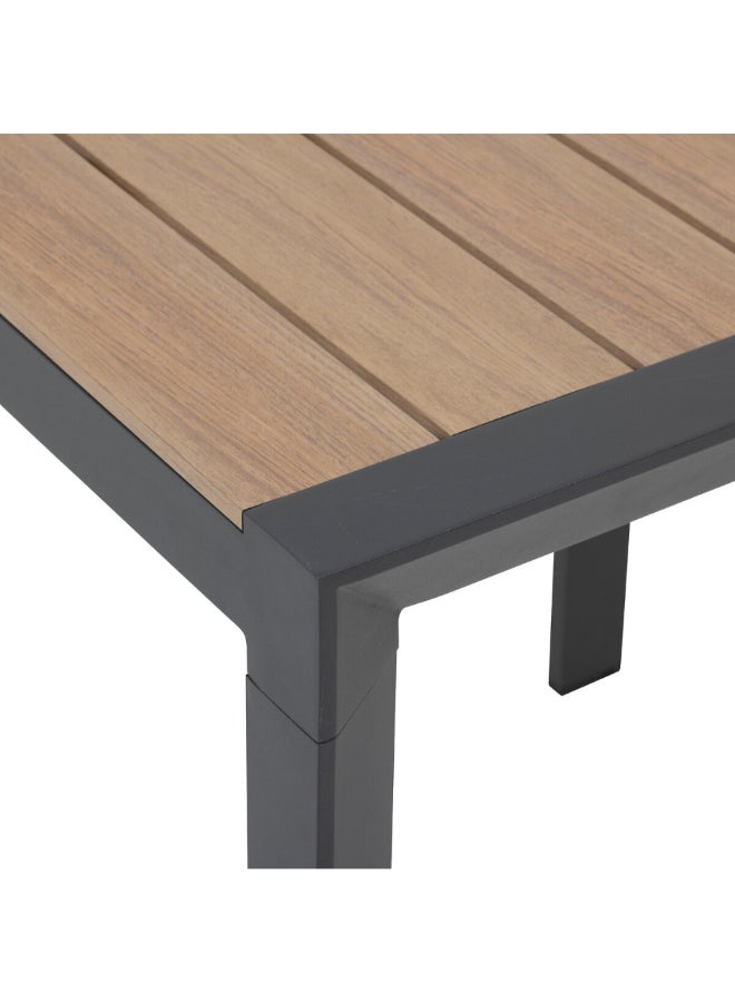 Hesperide Evasion Wood-Effect Square Shaped Garden Table Brown and Graphite 75 x 70 x 70 cm 205008 - Image 2