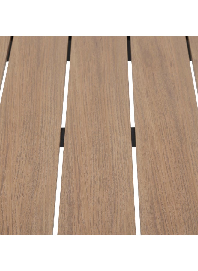 Hesperide Evasion Wood-Effect Square Shaped Garden Table Brown and Graphite 75 x 70 x 70 cm 205008 - Image 3