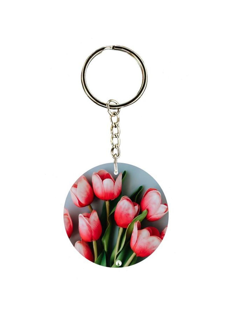 RKN Flowers Printed Keychain