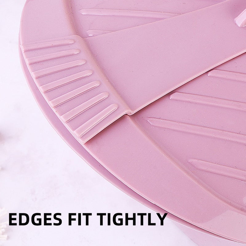 Microwave Steamer Bowl Silicone Steamer with Handle & Lid for Meal Prep with Detachable Partition, Easy to Store, Microwave Cookware, Freezer & Dishwasher Safe, Pink (LARGE SIE) - Image 5