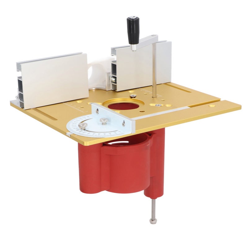 Router Lift Kit: 63.8‑65.5mm Clamping Range 46mm Lift Height, Aluminum Alloy Wear‑Resistant Insert Plate - Precise Control Woodworking Flip Board for Woodworking Bench & Router Machines - Image 3