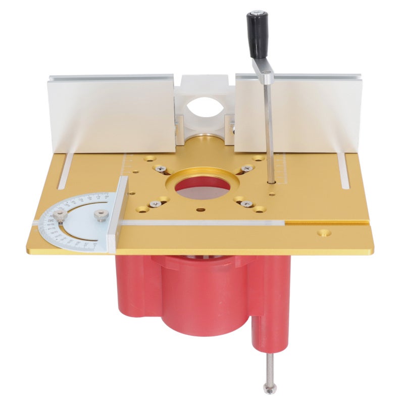 Router Lift Kit: 63.8‑65.5mm Clamping Range 46mm Lift Height, Aluminum Alloy Wear‑Resistant Insert Plate - Precise Control Woodworking Flip Board for Woodworking Bench & Router Machines - Image 5