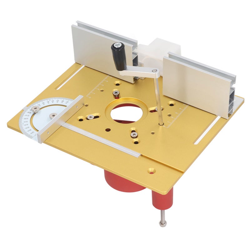 Router Lift Kit: 63.8‑65.5mm Clamping Range 46mm Lift Height, Aluminum Alloy Wear‑Resistant Insert Plate - Precise Control Woodworking Flip Board for Woodworking Bench & Router Machines - Image 2