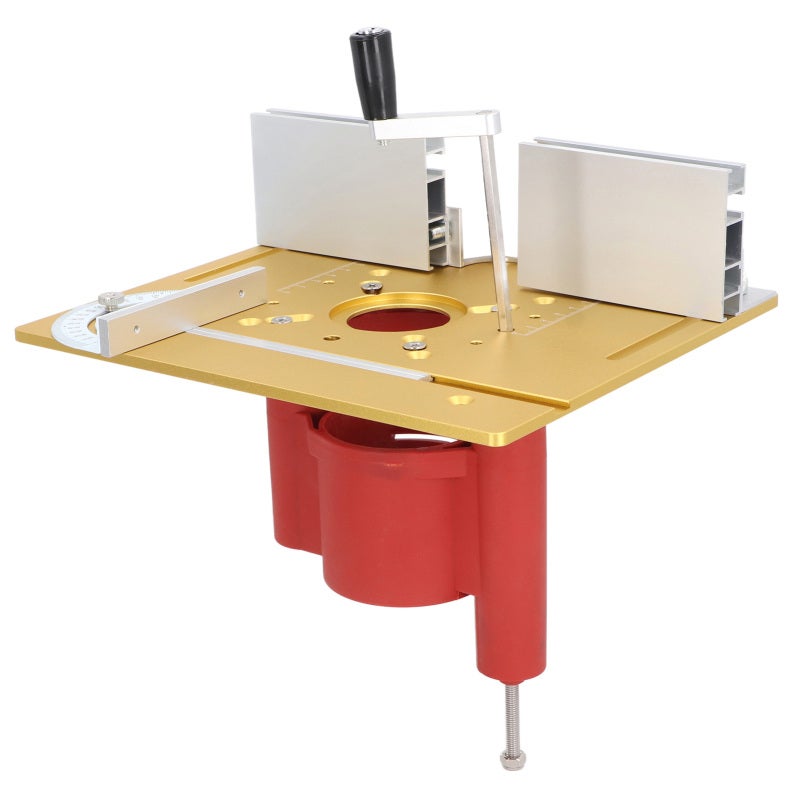 Router Lift Kit: 63.8‑65.5mm Clamping Range 46mm Lift Height, Aluminum Alloy Wear‑Resistant Insert Plate - Precise Control Woodworking Flip Board for Woodworking Bench & Router Machines - Image 4