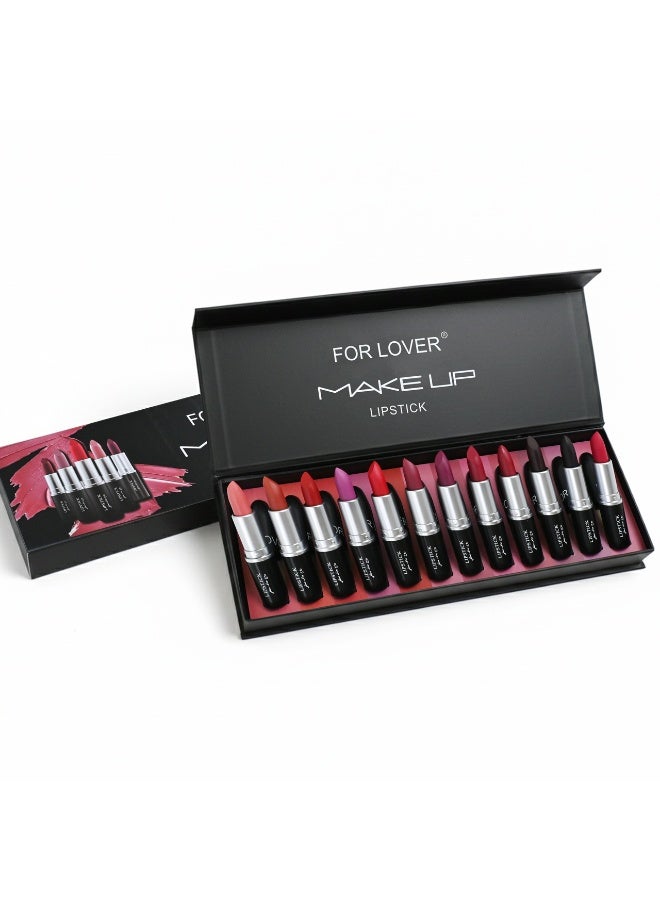 مجموعة أرواج كريمية ثابتة – 12 لون غني لإطلالة أنيقة