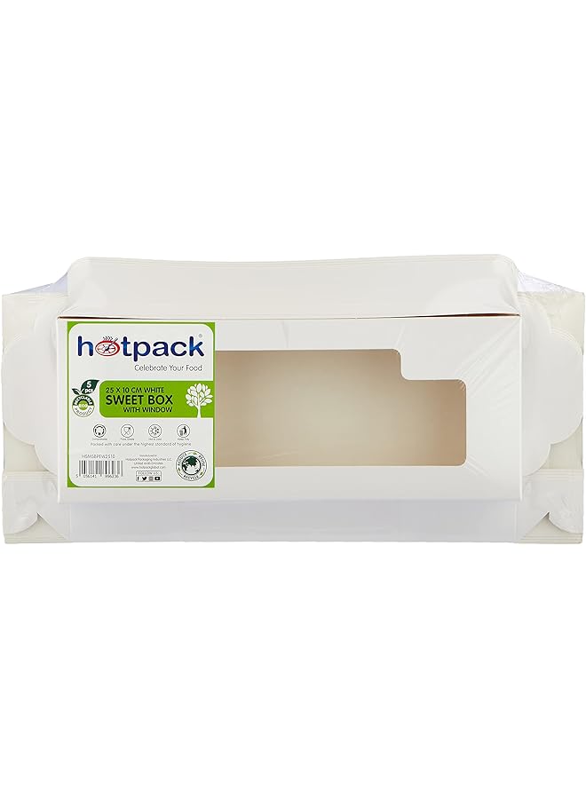 هوت باك علبة حلوى مغطاة بنافذة 25×10 سم 5 قطع - Image 1