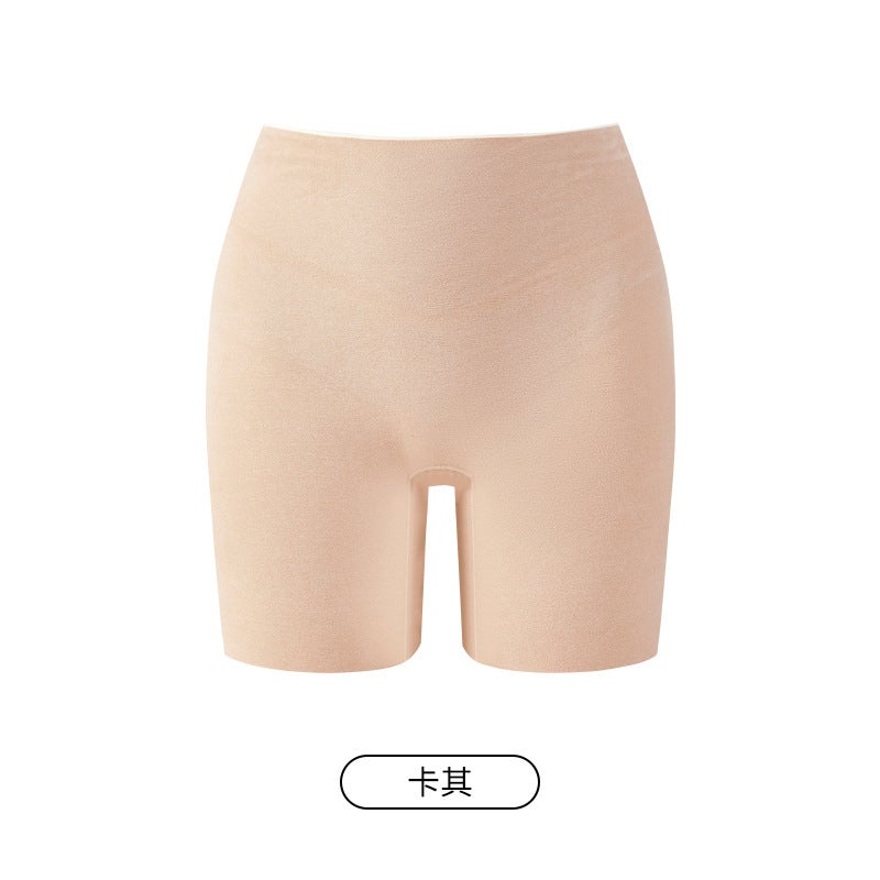 6816 Autumn and Winter New 7A Antibacterial Crotch High Waist Wool Silk Warm Belly Tinting Hip Base Safety Corner Pants Khaki  - Image 1