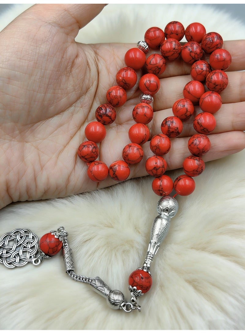 عام 33 سبحة صلاة من الحجر الصناعي/ta S مغلقة/10 مم - Image 3