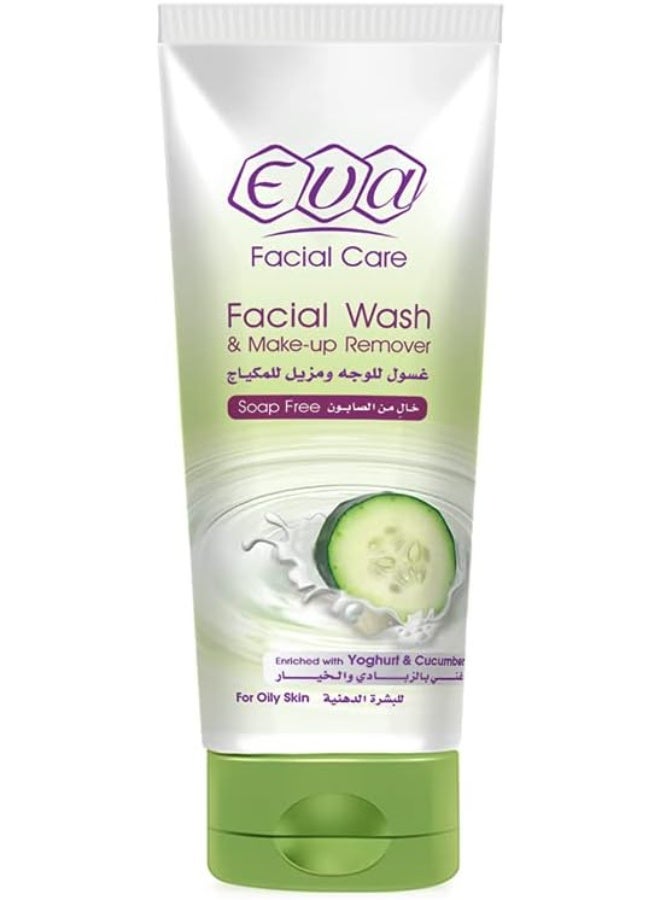 Eva Skin Care - Face Wash and Makeup Remover, With Yogurt and Cucumber, 150ml