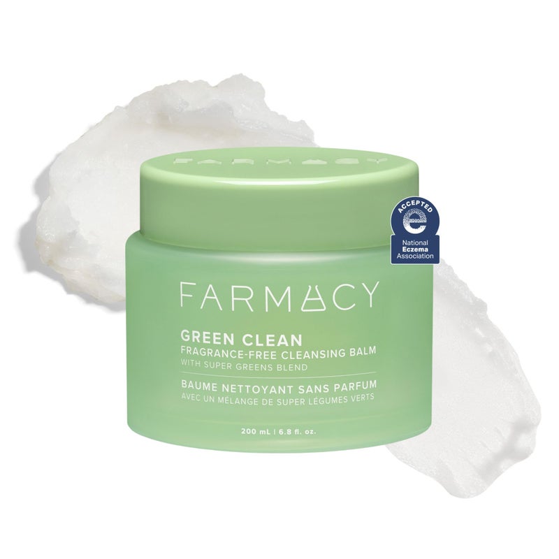 Farmacy Sensitive Skin Makeup Remover Cleansing Balm Green Clean Waterproof Makeup Remover Balm Oil Cleanser for Face Melts Make Up SPF Hydrates Softens Skin FragranceFree 200ml - Image 2