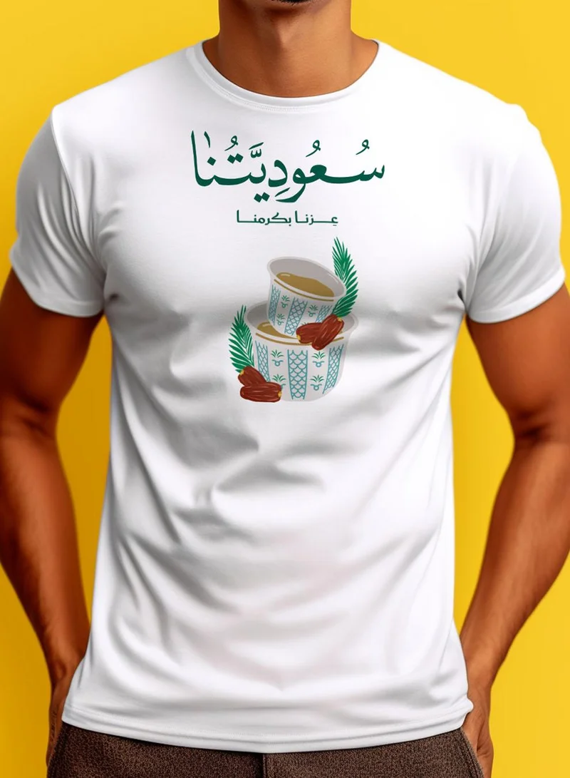 Lowha Cotton T-Shirt for Saudi National Day or Everyday Saudi Pride Wear for Women & Men