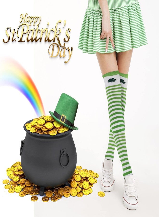 BaHoki Essentials St. Patrick's Day Socks - Knee High Irish Green - Shamrock and Clover Socks - Image 5
