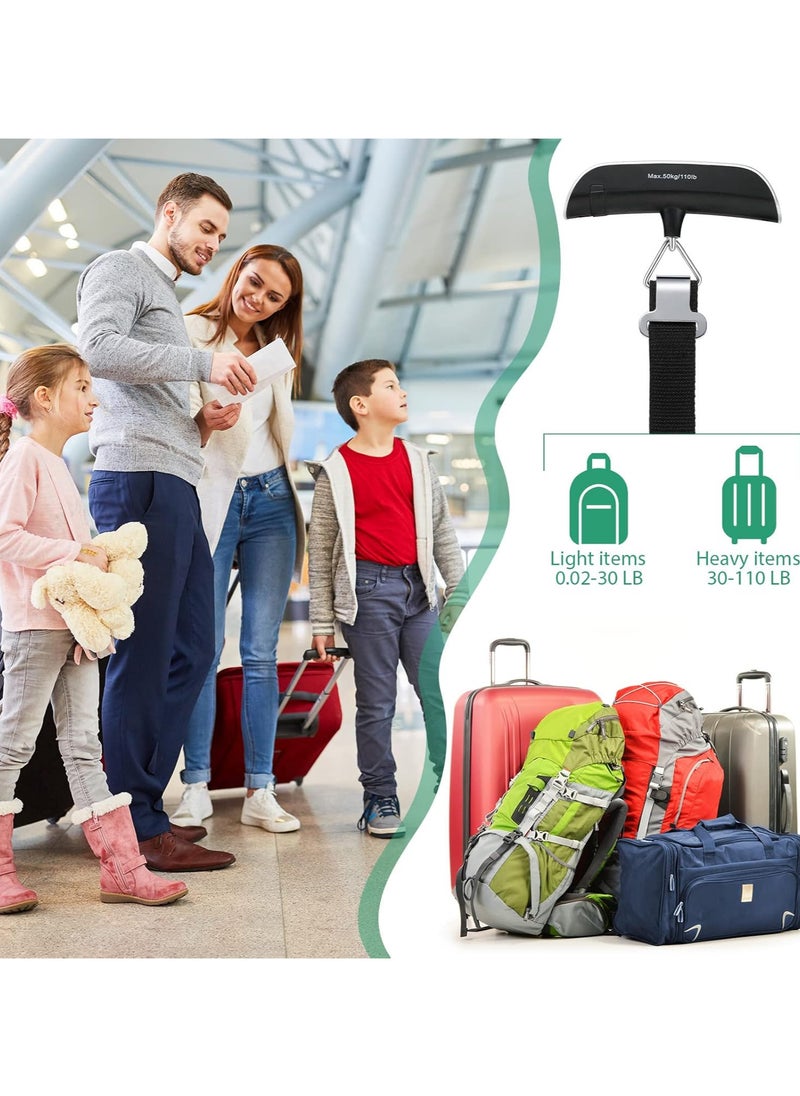 Generic Digital Scale Portable Luggage Scale, High Precision Backlit Hanging Luggage Scale, Max 50kg Travel Scale, Travel Accessories, Perfect Gift by (Black Fire)  - Image 2