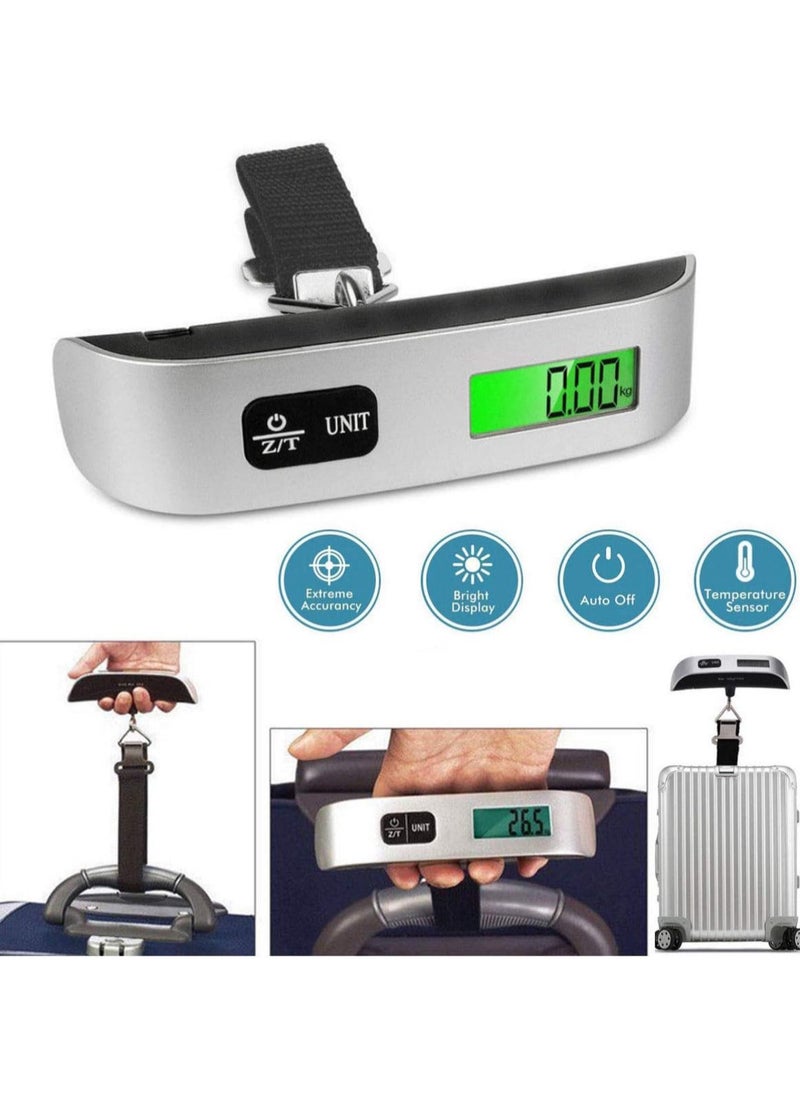 Generic Digital Scale Portable Luggage Scale, High Precision Backlit Hanging Luggage Scale, Max 50kg Travel Scale, Travel Accessories, Perfect Gift by (Black Fire)  - Image 3