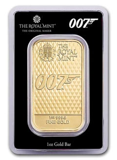 ABConcept James Bond 007 "Diamond Are Forever" Gold 1 oz  Bar 9999  - Image 1
