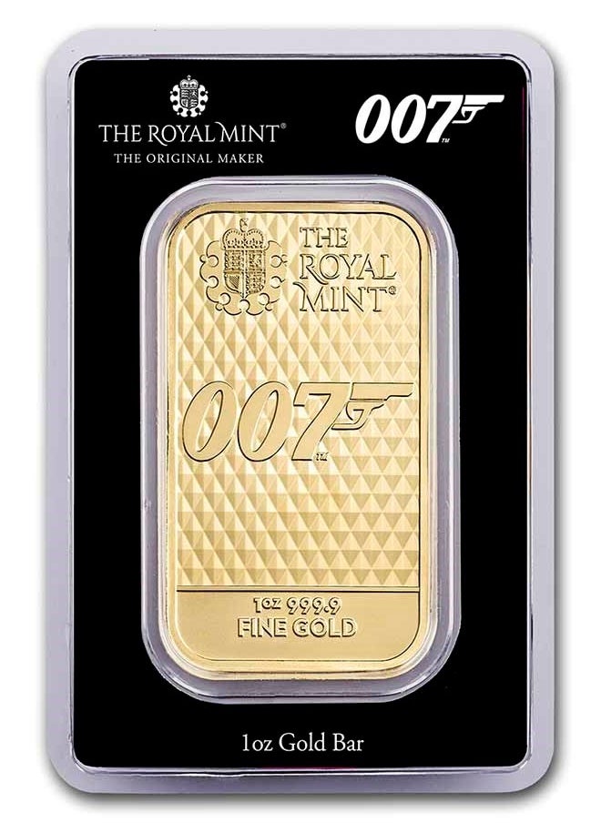 ABConcept James Bond 007 "Diamond Are Forever" Gold 1 oz  Bar 9999  - Image 1