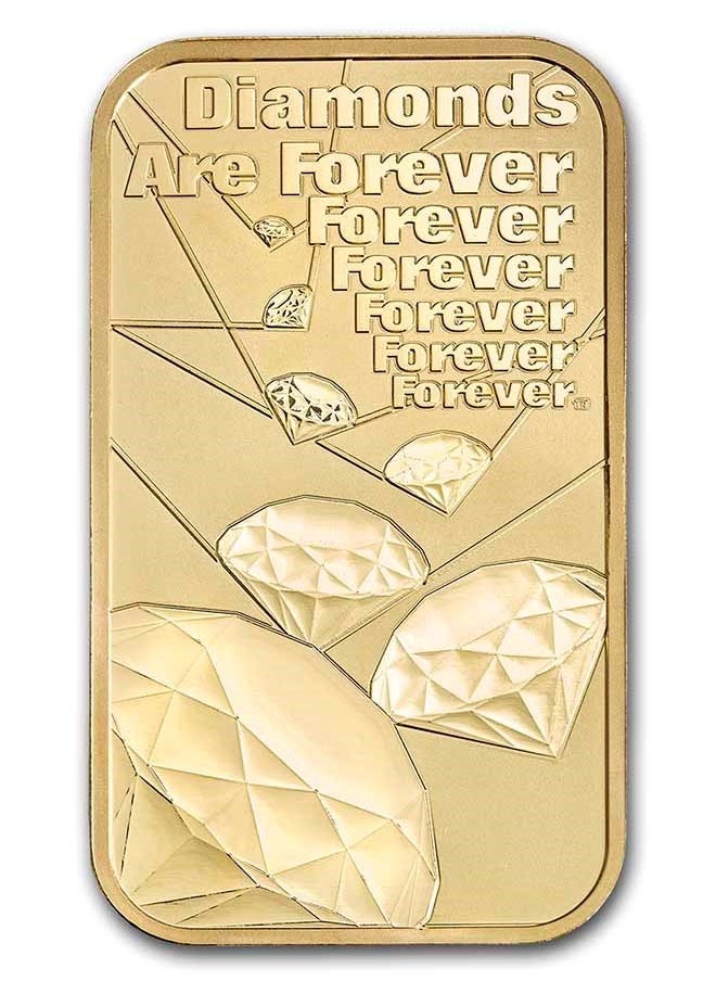 ABConcept James Bond 007 "Diamond Are Forever" Gold 1 oz  Bar 9999  - Image 4